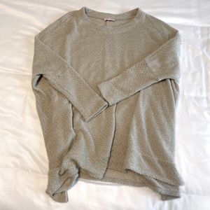 Oversized Grey Poncho Sweater